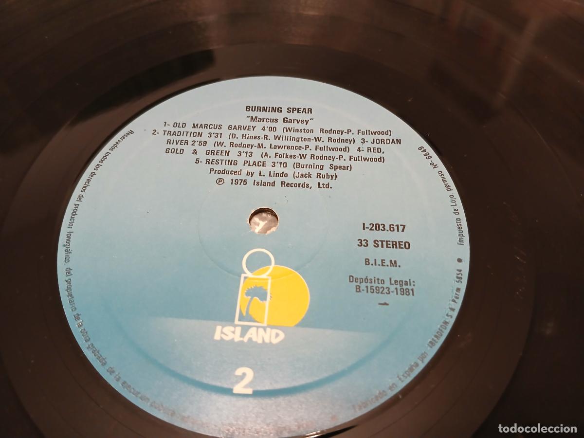 Discos de vinilo: Burning Spear &lrm;&ndash; Marcus Garvey- (1981) LP disco vinilo - Foto 2