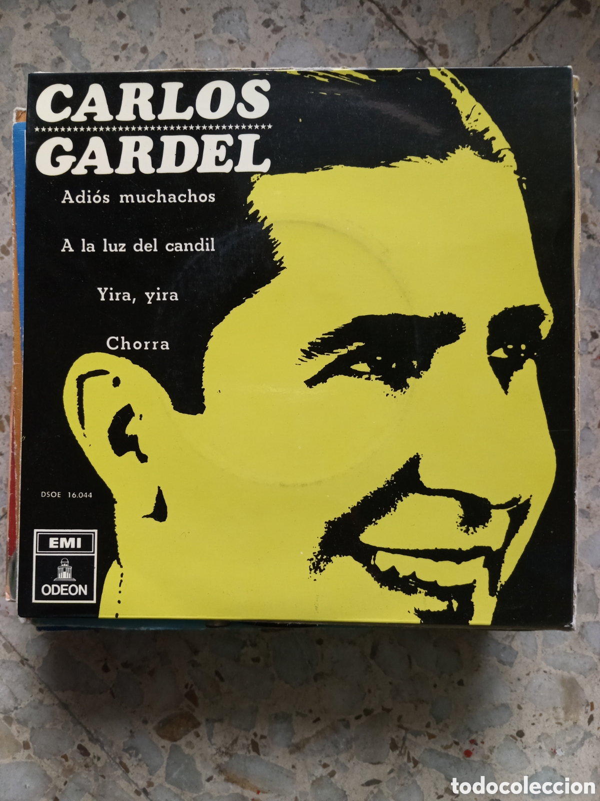 Discos de vinilo: EP CARLOS GARDEL ADIOS MUCHACHOS - Foto 1