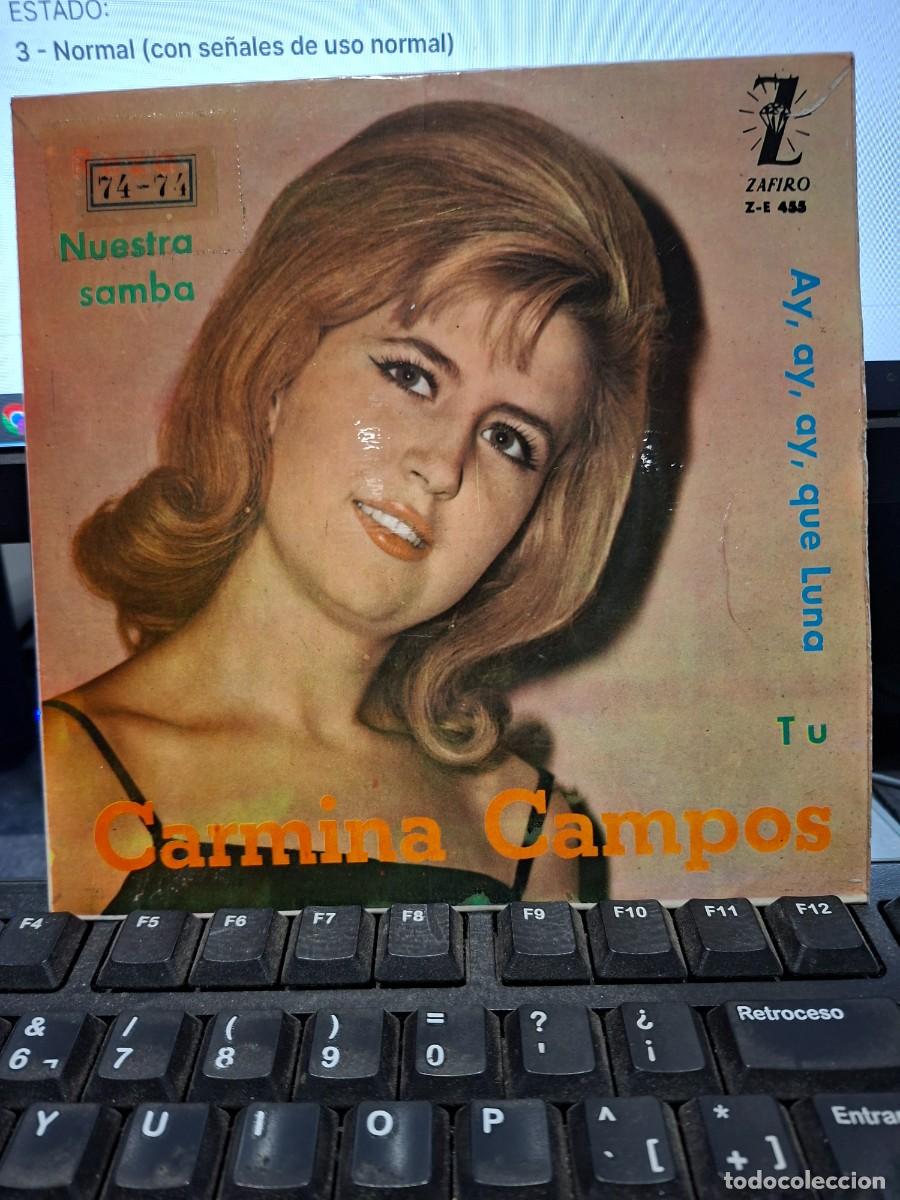 Discos de vinilo: CARMINA CAMPOS - NUESTRA SAMBA - EP DE VINILO C- 34 - Foto 1