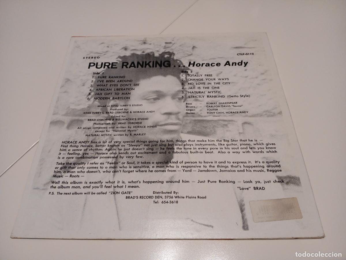 Discos de vinilo: Horace Andy &lrm;&ndash; Pure Ranking- LP disco vinilo - Foto 7
