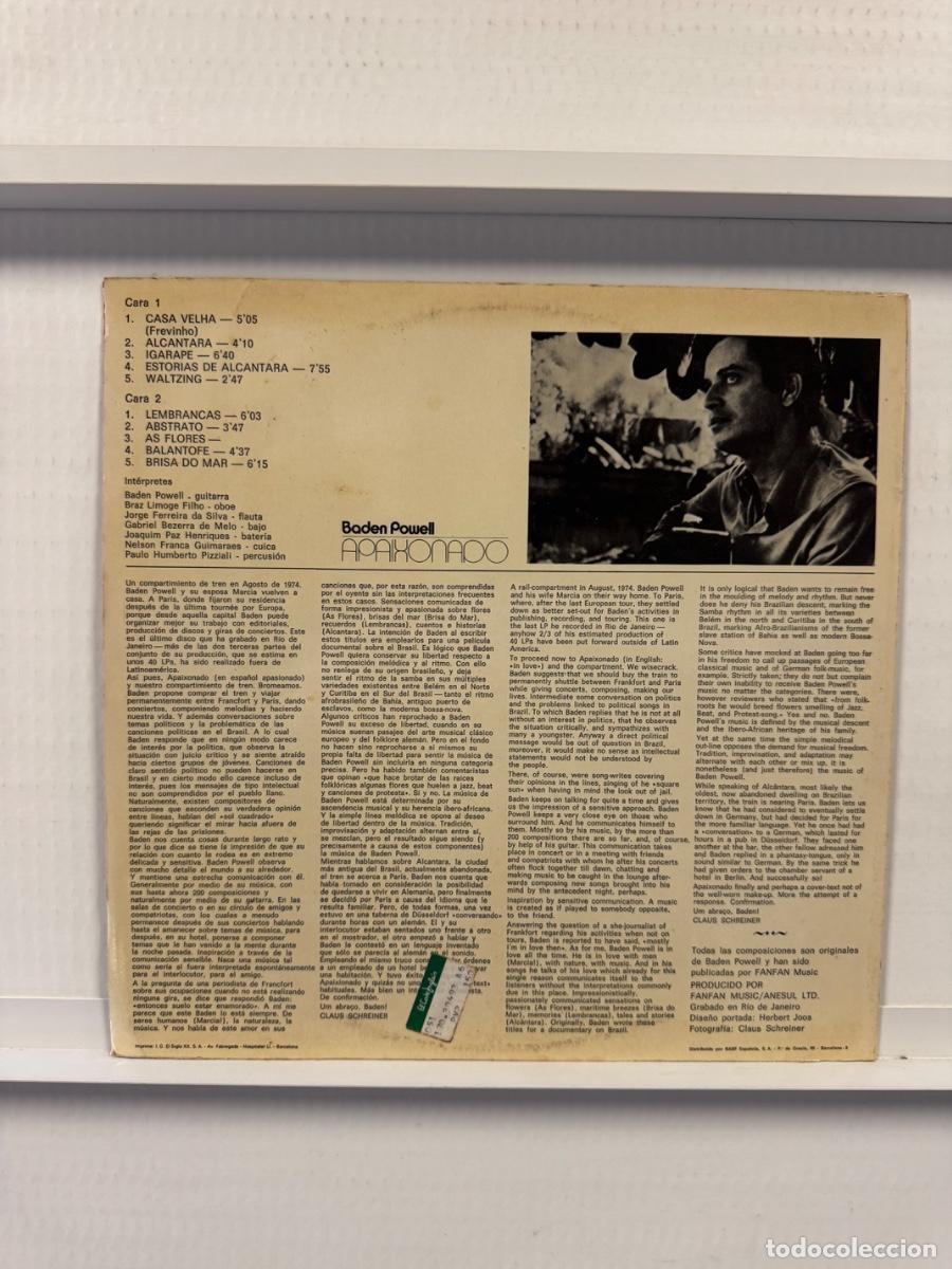 Discos de vinilo: Disco, Vinilo, Baden Powell, Apaixonado - Foto 2