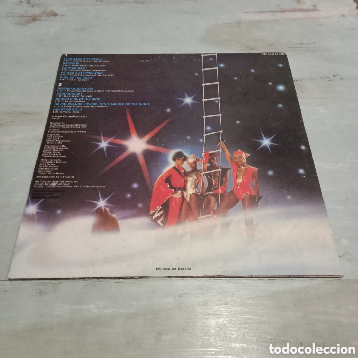 Discos de vinilo: BONEY M. - NIGHTFLIGHT TO VENUS - LP - Foto 2