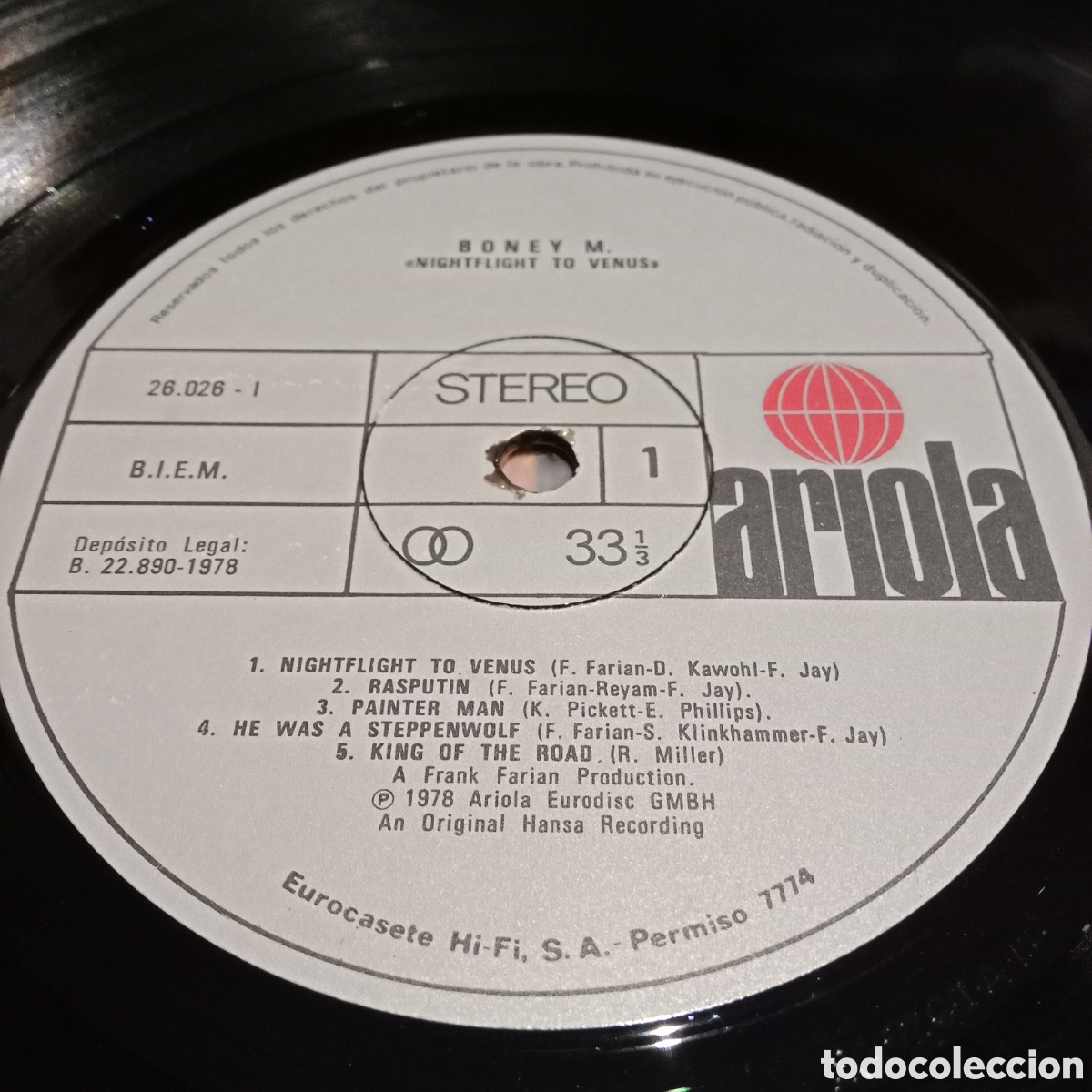Discos de vinilo: BONEY M. - NIGHTFLIGHT TO VENUS - LP - Foto 3