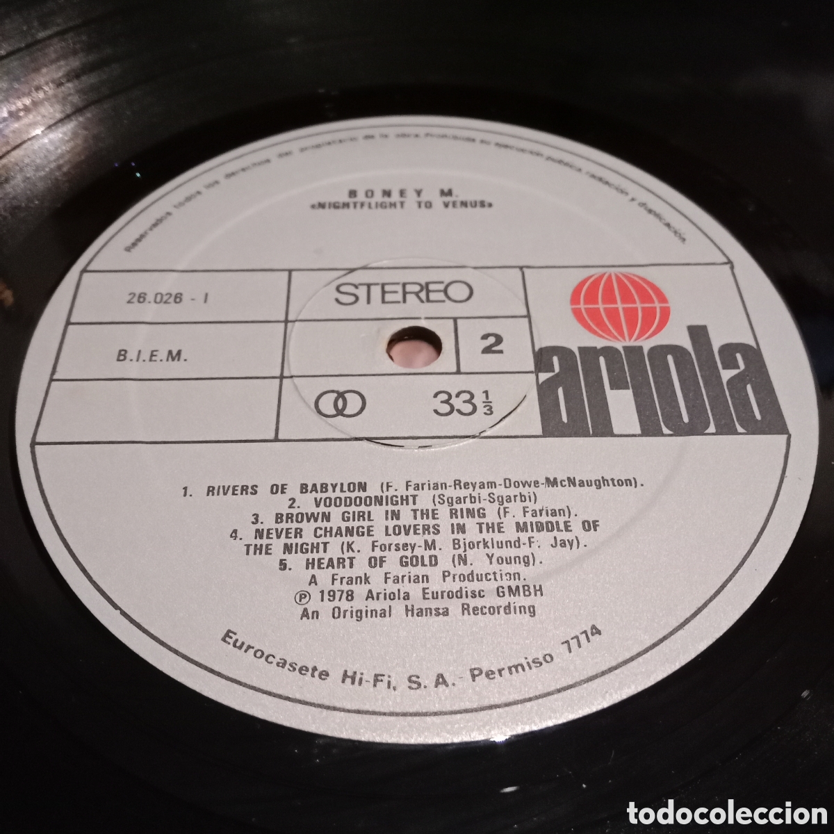 Discos de vinilo: BONEY M. - NIGHTFLIGHT TO VENUS - LP - Foto 4