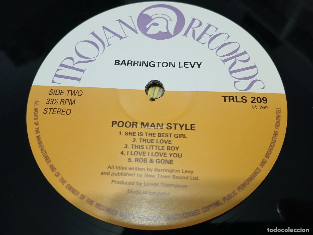 Discos de vinilo: Barrington Levy &ndash; Poor Man Style- LP disco vinilo - Foto 2