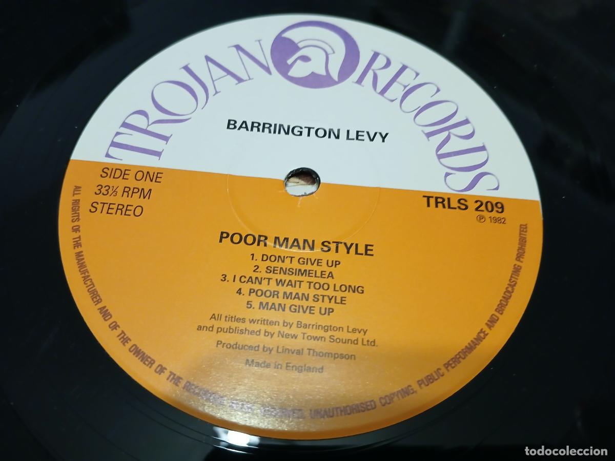 Discos de vinilo: Barrington Levy &ndash; Poor Man Style- LP disco vinilo - Foto 3