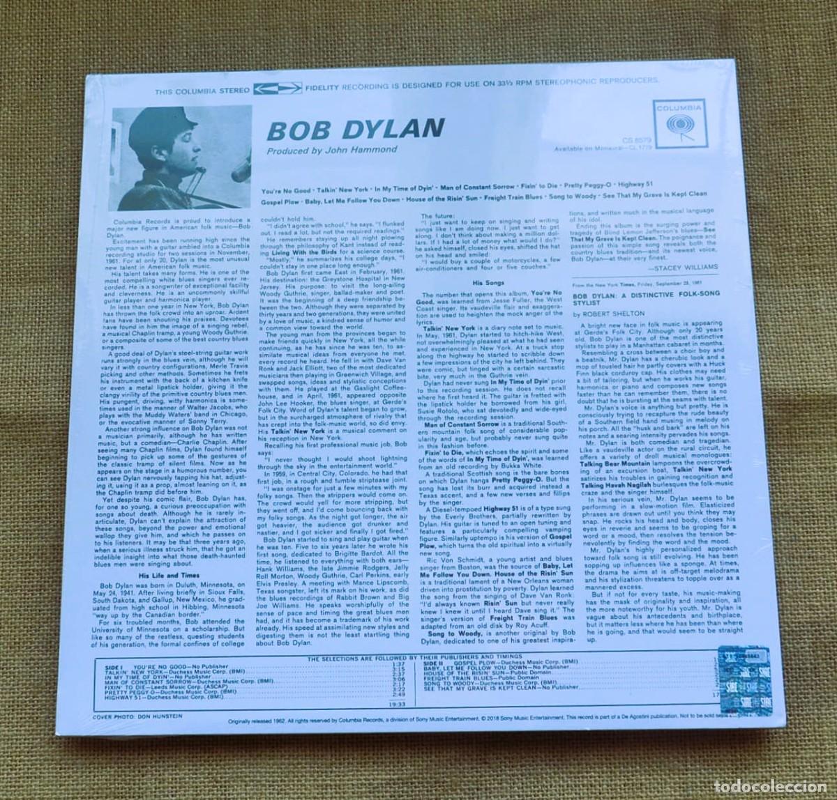Discos de vinilo: Bob Dylan VINILO LP Mono 180 gr - Foto 2