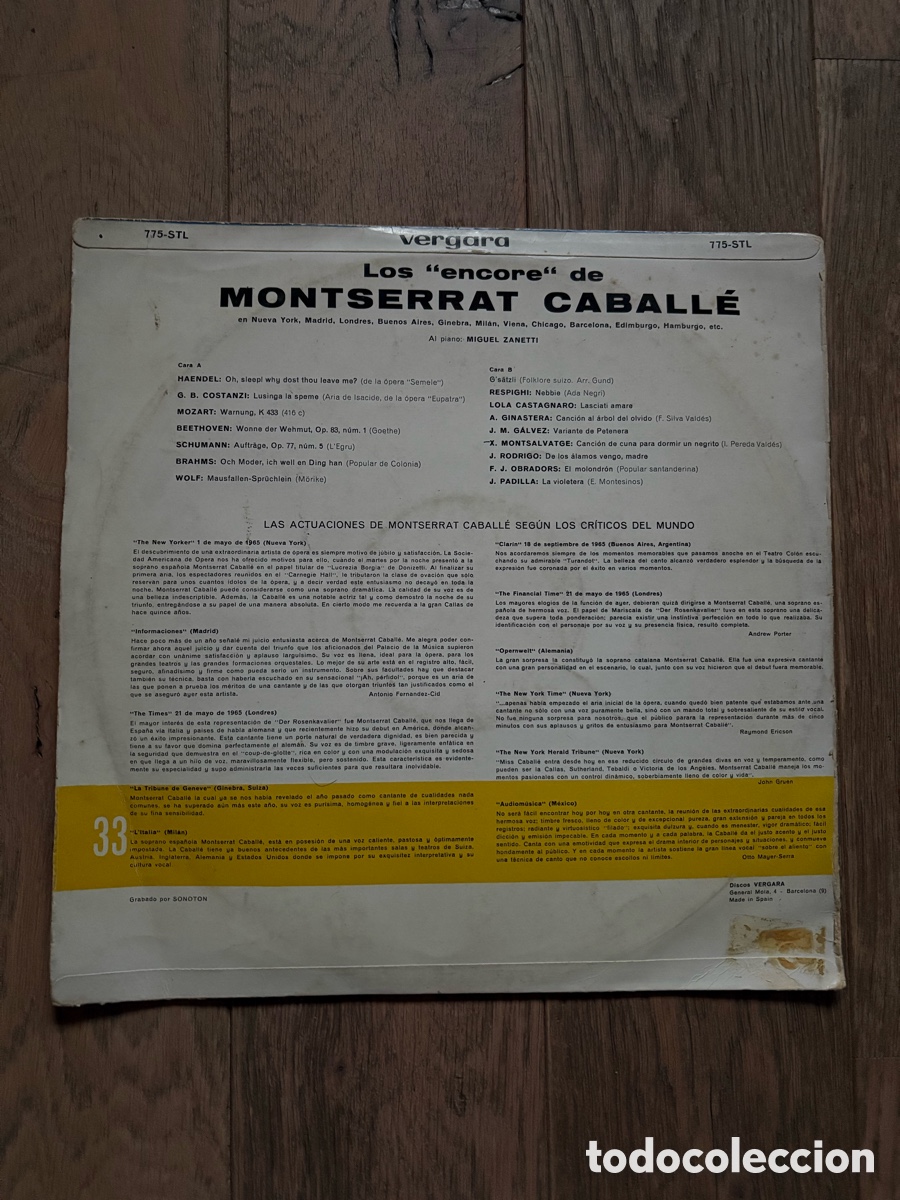 Discos de vinilo: Los encore de Montserrat Caballe - Foto 2