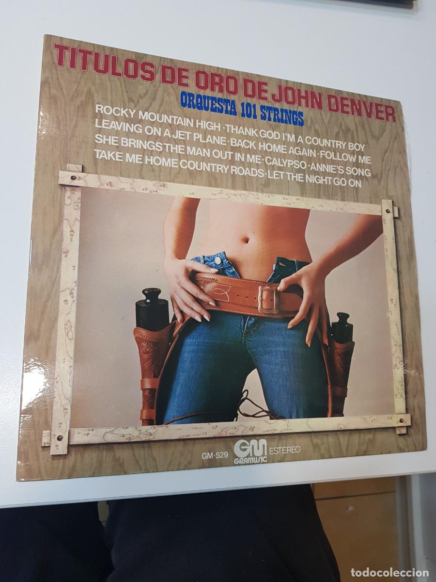 Discos de vinilo: Vinilo TITULOS DE ORO DE JHON DENVER ORQUESTA 101 STRINGS - Foto 1
