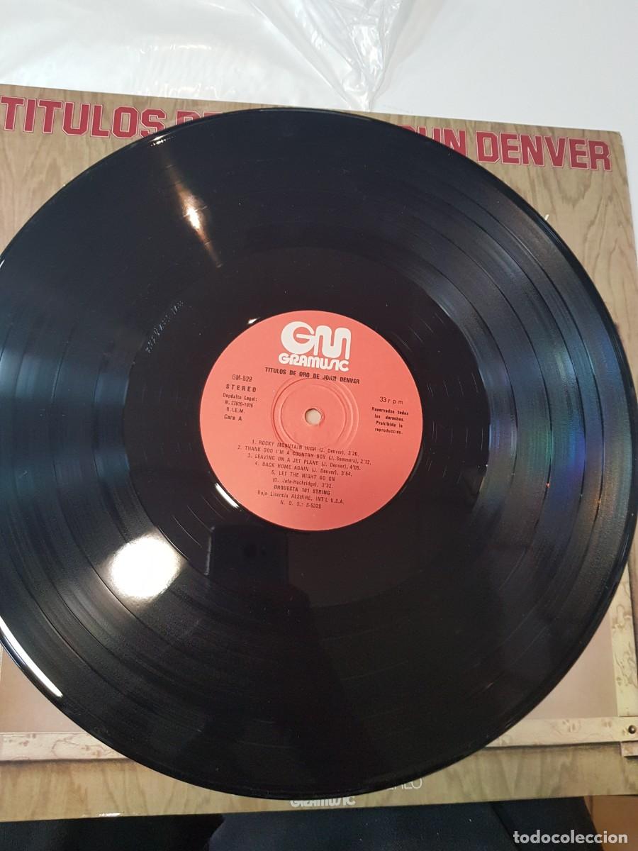 Discos de vinilo: Vinilo TITULOS DE ORO DE JHON DENVER ORQUESTA 101 STRINGS - Foto 2