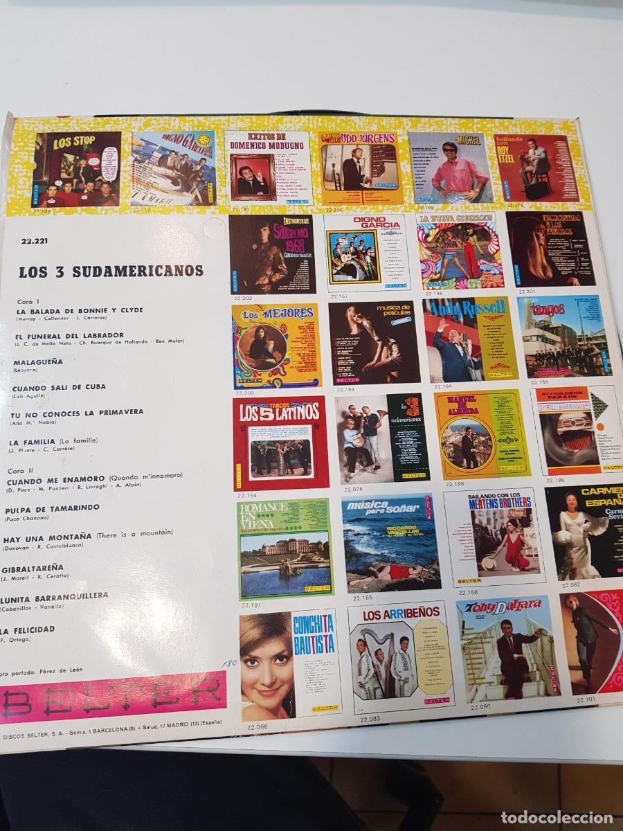 Discos de vinilo: Vinilo LOS 3 SUDAMERICANOS BELTER - Foto 3