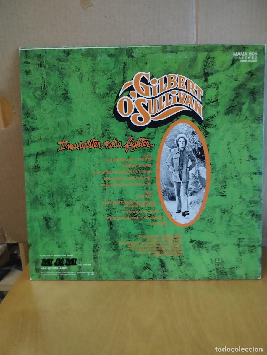 Discos de vinilo: GILBERT O&acute;SULLIVAN ---- I&acute;M A WRITER ,NOT A FIGHTER - Foto 2