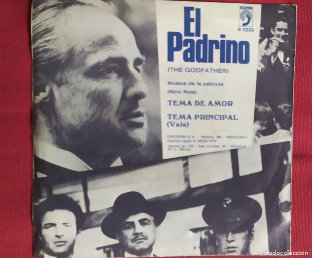 Discos de vinilo: Single El padrino. Tema de amor - Foto 2