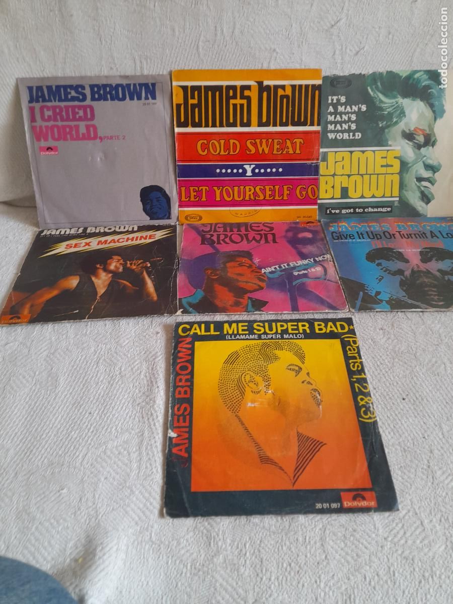 Vinyl records: JAMES BROWN Lote 7 singles a&ntilde;os 60 Spain SOLO VINILO .Ver titulos y dem&aacute;s informaci&oacute;n en fotos.Posib