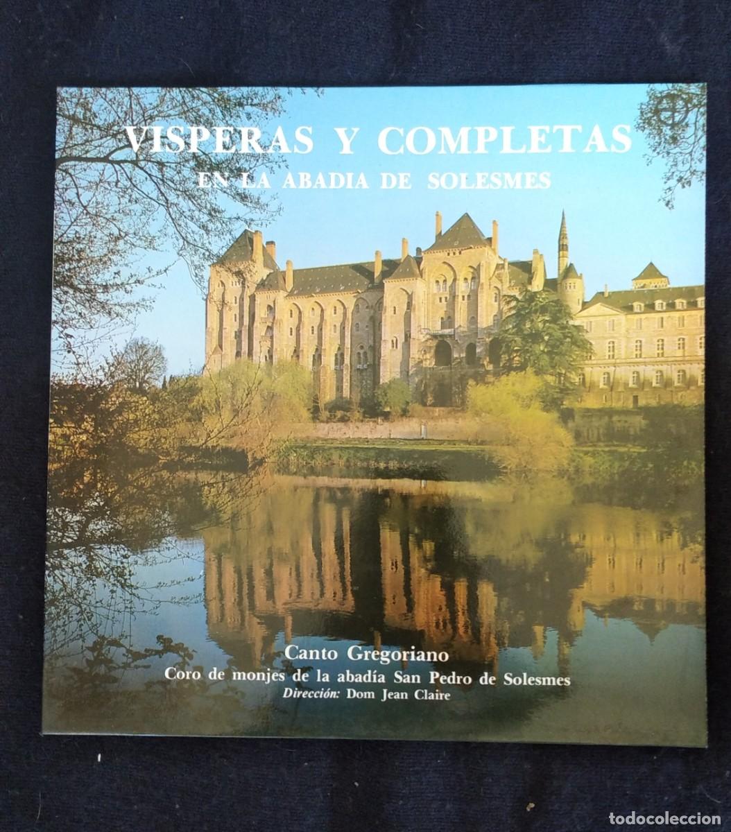 Discos de vinilo: Vinilo de Canto Gregoriano - V&iacute;speras y completas. - Foto 1