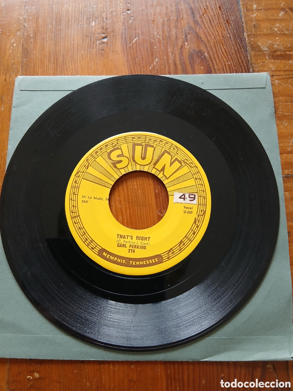 Discos de vinilo: Carl Perkins sun records original - Foto 2