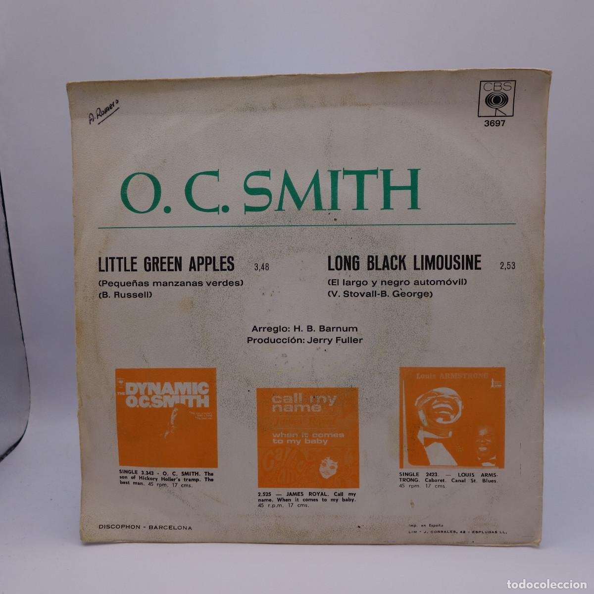 Discos de vinilo: O. C. SMITH - LITTLE GREEN APPLES - Foto 2