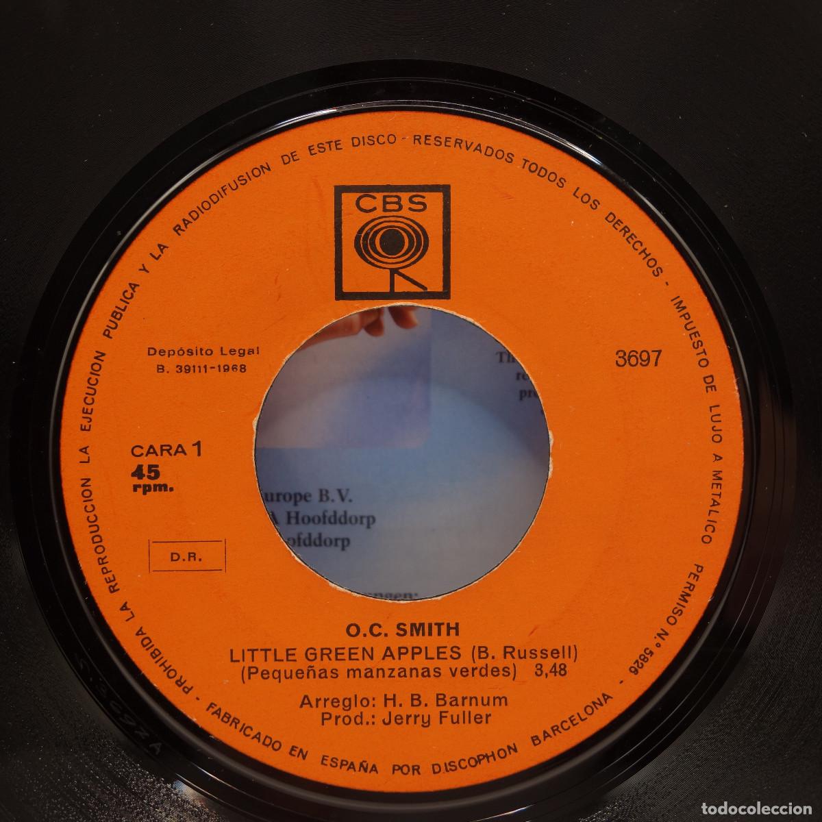 Discos de vinilo: O. C. SMITH - LITTLE GREEN APPLES - Foto 8