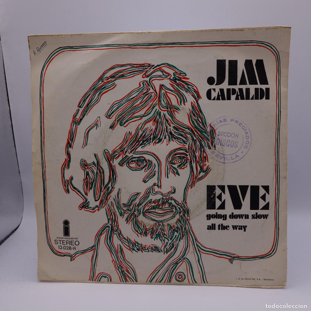 Discos de vinilo: JIM CAPALDI - EVE - GOING DOWN SLOW ALL THE WAY - Foto 2