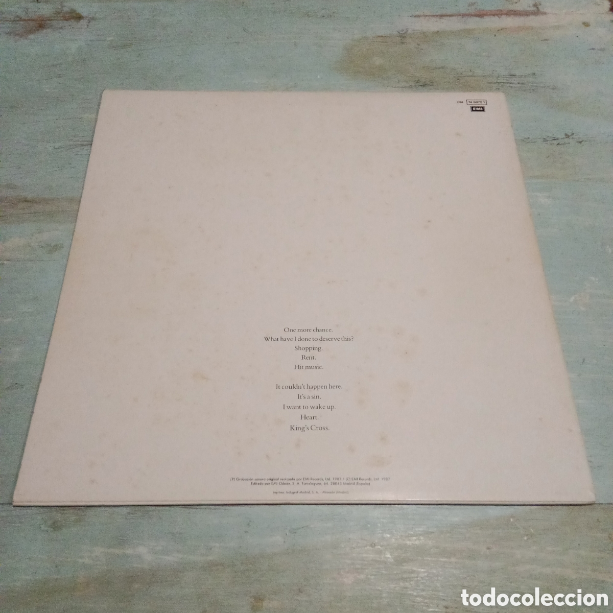 Discos de vinilo: PET SHOP BOYS - ACTUALLY - LP - Foto 2