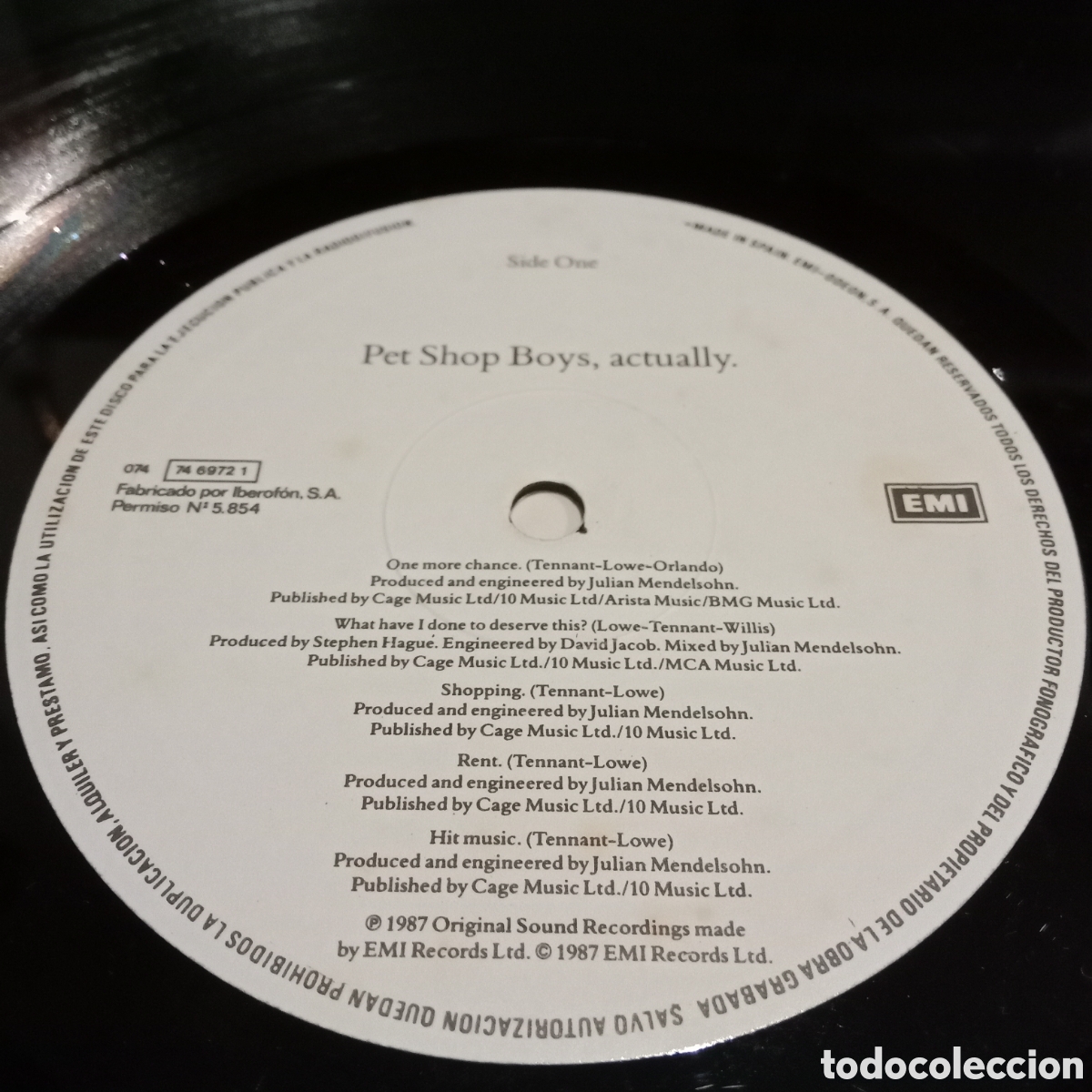 Discos de vinilo: PET SHOP BOYS - ACTUALLY - LP - Foto 7