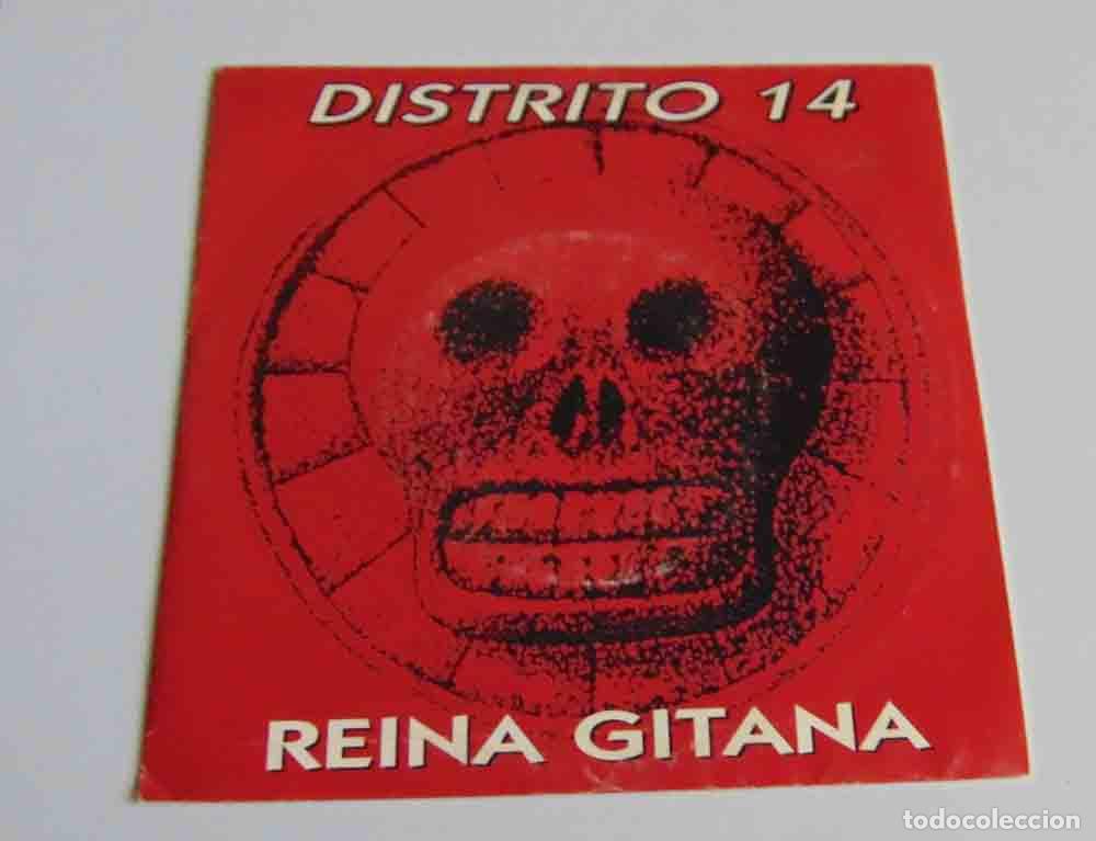 Discos de vinilo: Distrito 14 &ndash; Reina gitana - SINGLE 1992 - Foto 4