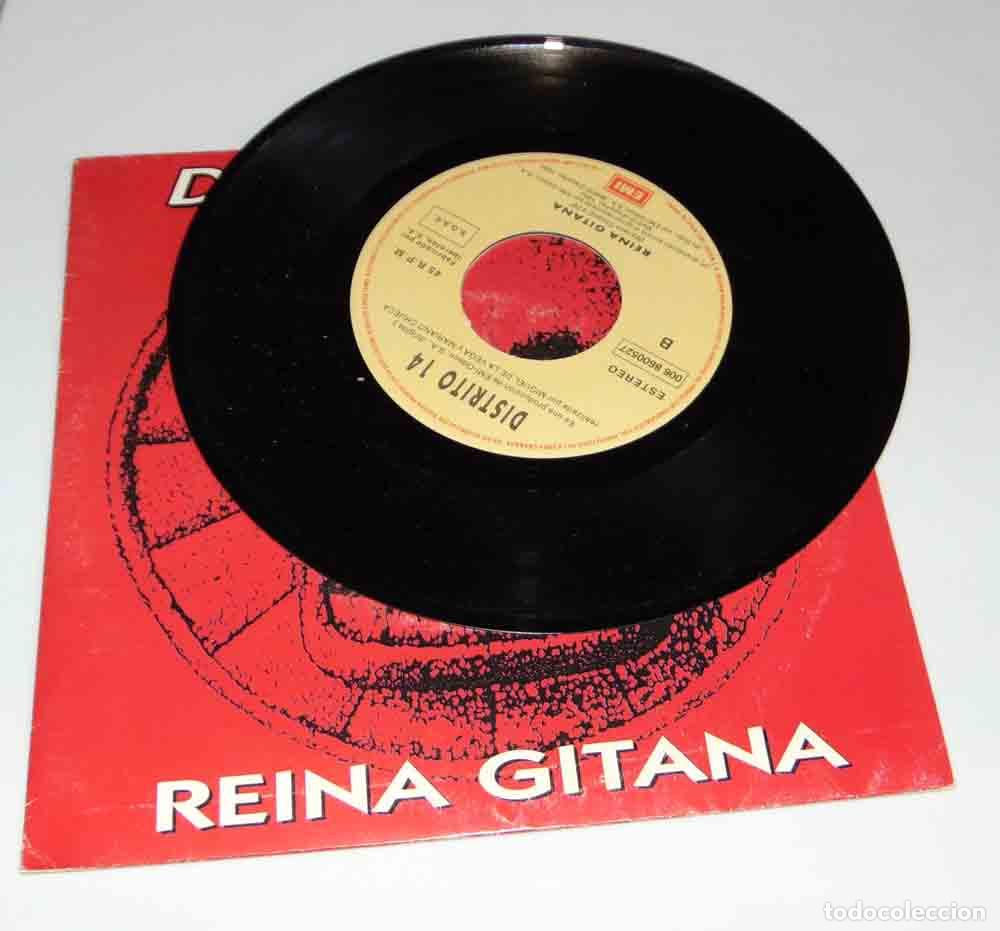 Discos de vinilo: Distrito 14 &ndash; Reina gitana - SINGLE 1992 - Foto 6