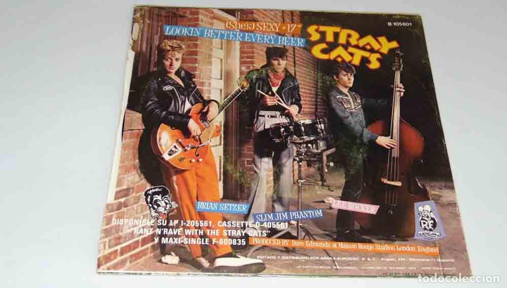 Discos de vinilo: Stray Cats &ndash; (Shes) Sexy + 17 - SINGLE - Foto 4