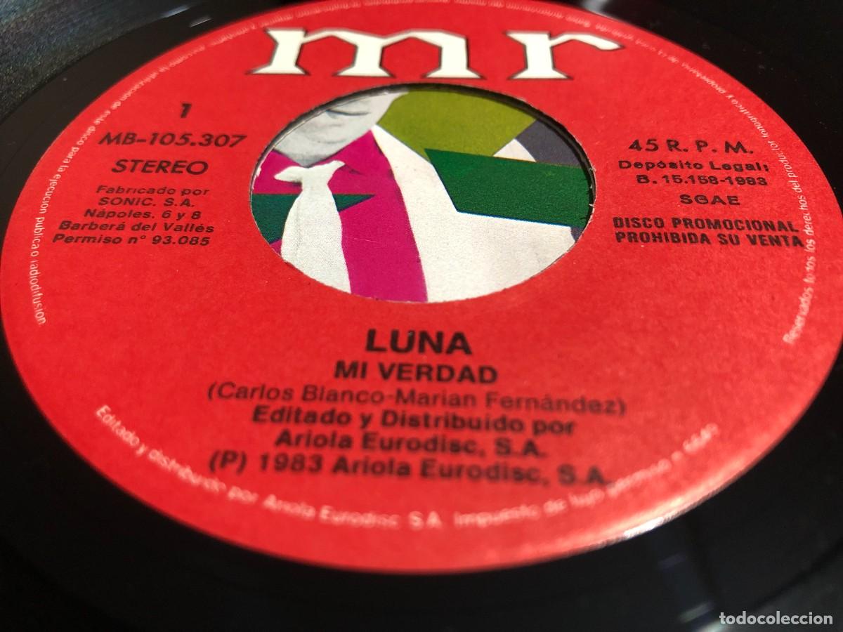 Discos de vinilo: Luna - Mi Verdad Single Promo - Foto 4