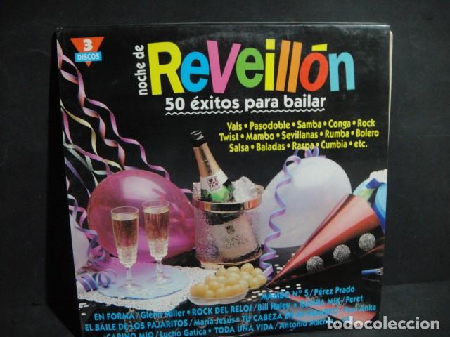 Discos de vinilo: noche de reveillon - disco triple - 50 exitos para bailar - Foto 1
