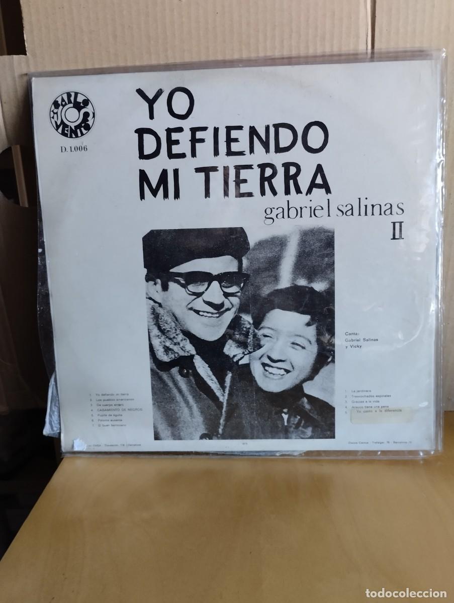Discos de vinilo: GABRIEL SALINAS ----- YO DEFIENDO MI TIERRA - Foto 2