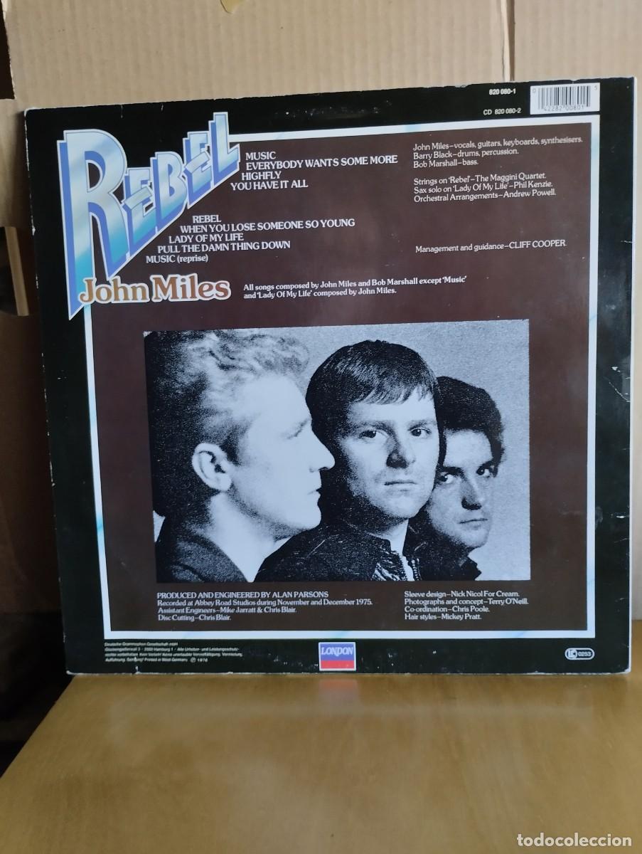 Discos de vinilo: JOHN MILES ---- REBEL - Foto 2
