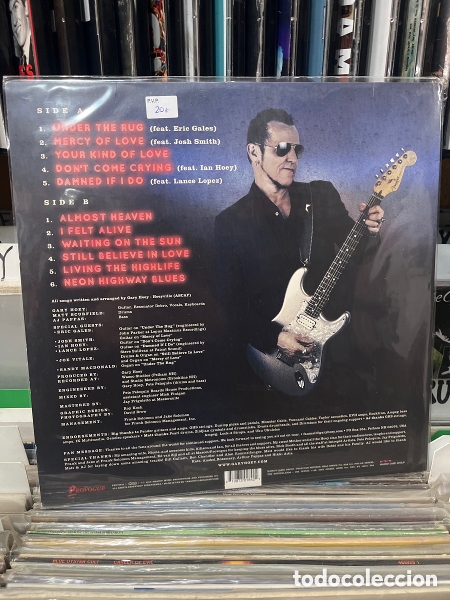 Discos de vinilo: gary hoey neon highway blues - Foto 2
