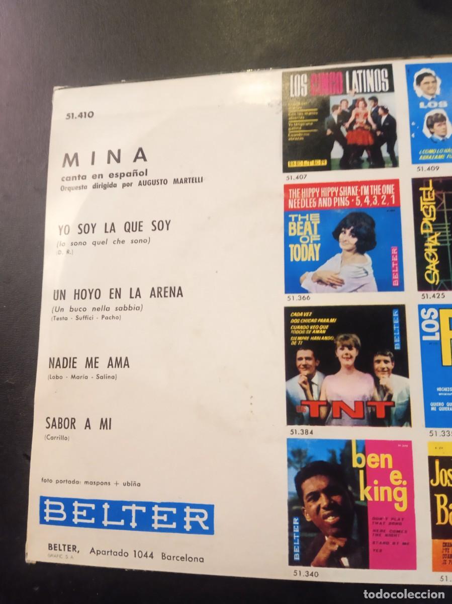 Discos de vinilo: MINA - MINA CANTA EN ESPA&Ntilde;OL. EP - Foto 2