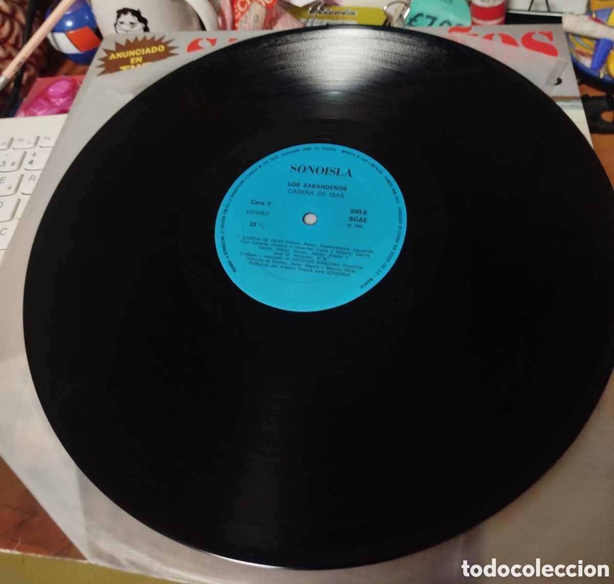Discos de vinilo: Los Sabande&ntilde;os - Cadena de isas - Foto 2