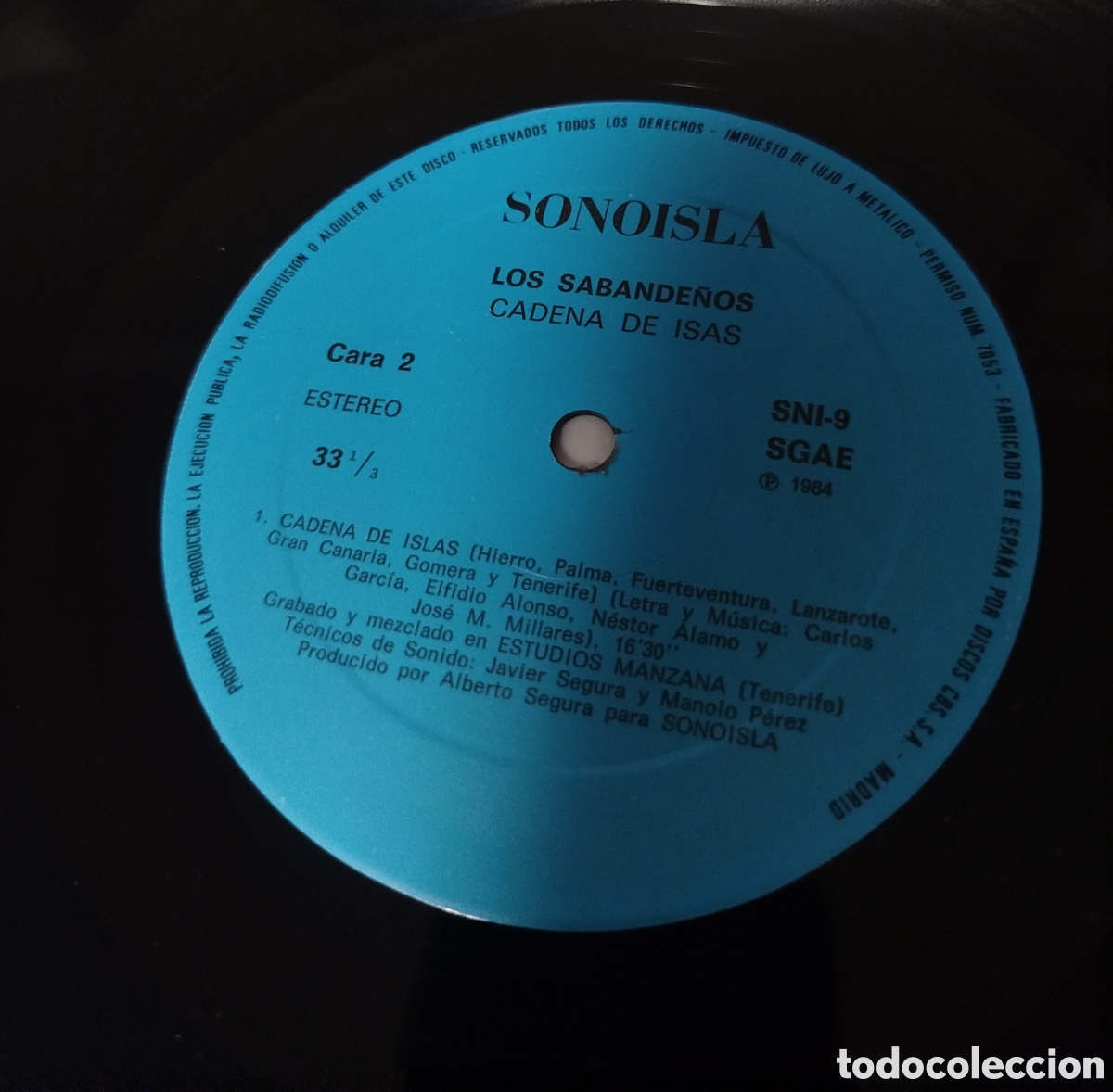 Discos de vinilo: Los Sabande&ntilde;os - Cadena de isas - Foto 3