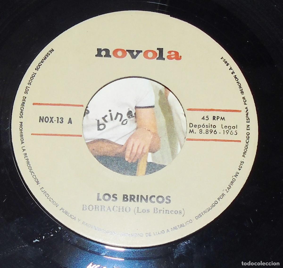 Discos de vinilo: LOS BRINCOS --BORRACHO -- SOLA - Foto 3