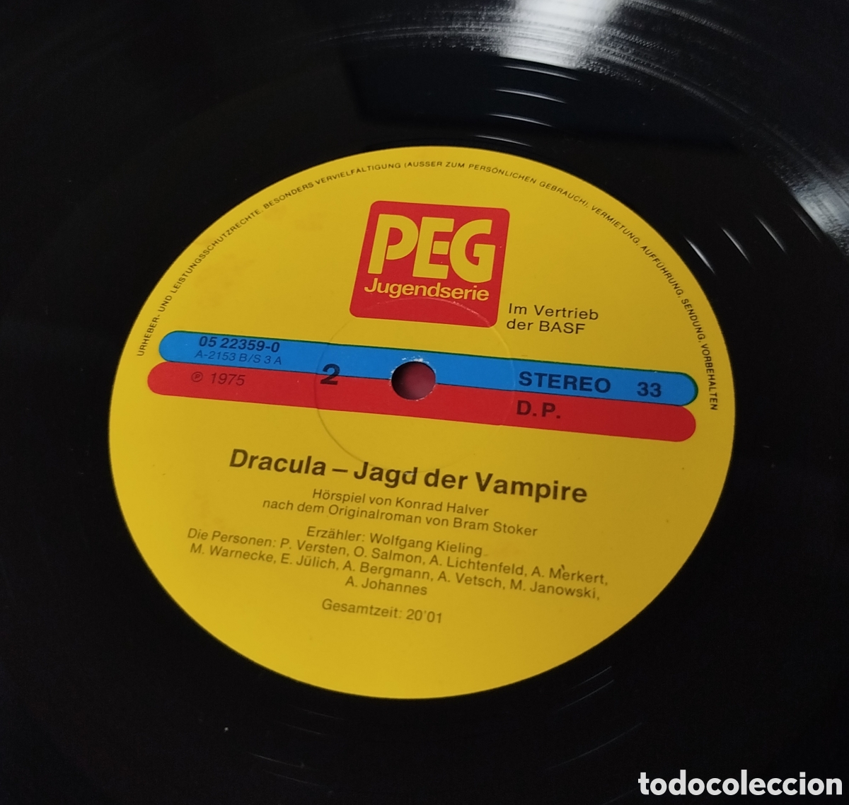 Discos de vinilo: Bram Stoker&nbsp;&ndash;&nbsp;Dracula - Jagd Der Vampire - Foto 4