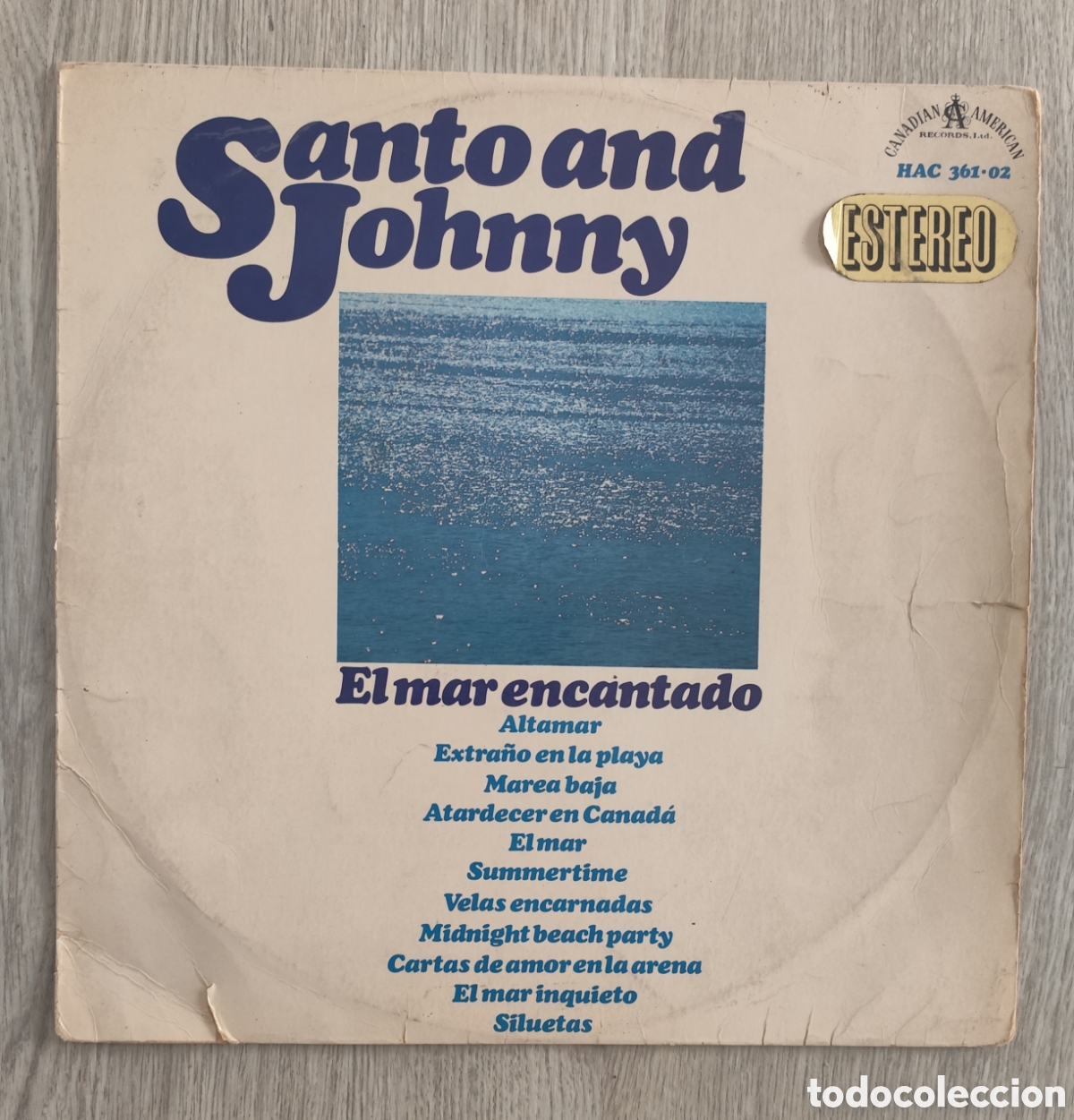 Discos de vinilo: SANTO AND JOHNNY - EL MAR ENCANTADO - Foto 1