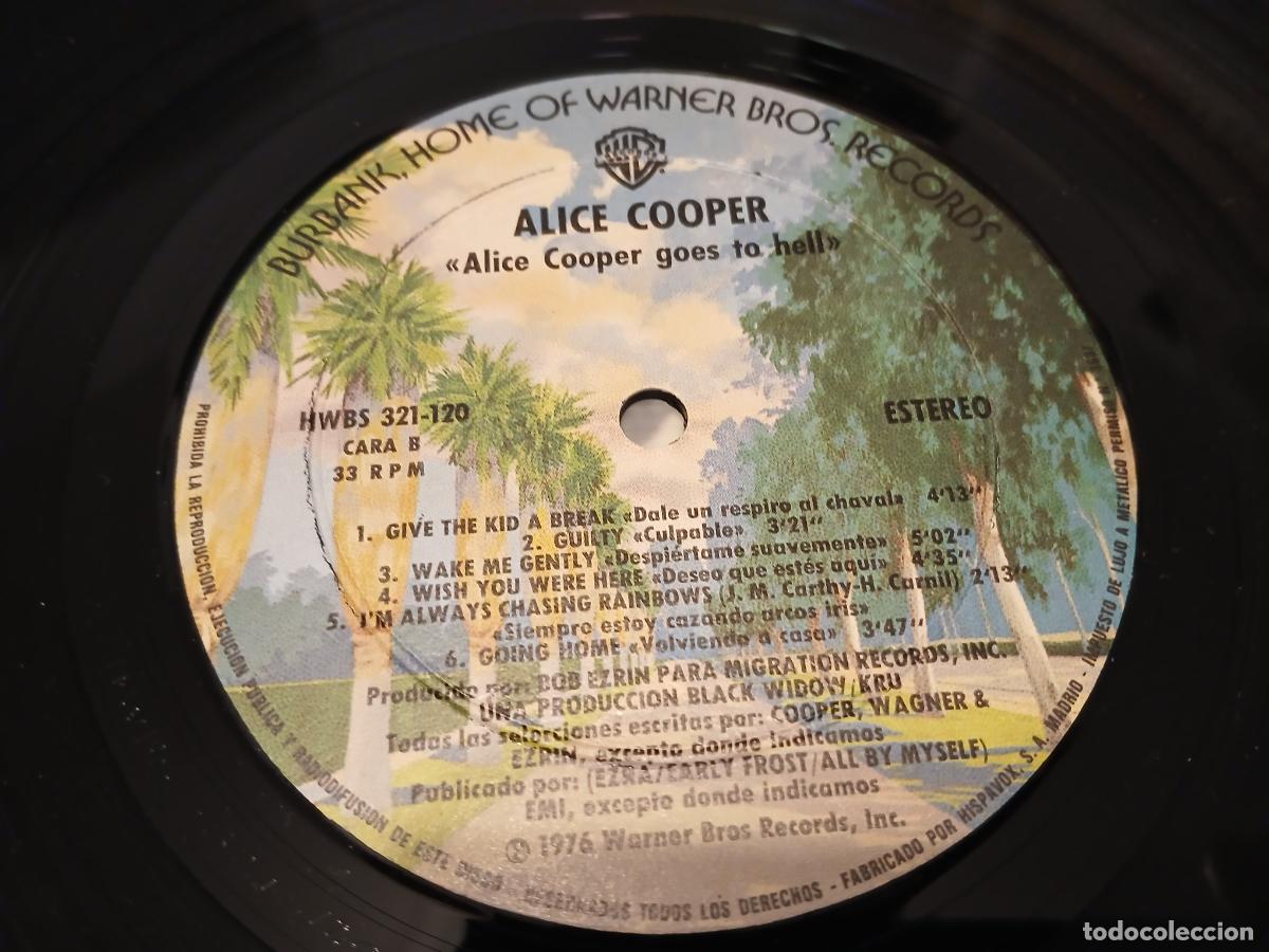 Discos de vinilo: Alice Cooper &ndash; Goes To Hell- (1976) LP disco vinilo - Foto 3