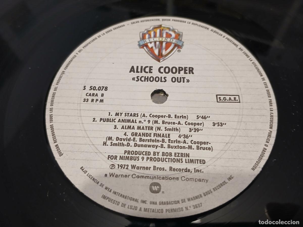 Discos de vinilo: Alice Cooper &ndash; Schools Out- (1981) LP disco vinilo - Foto 2