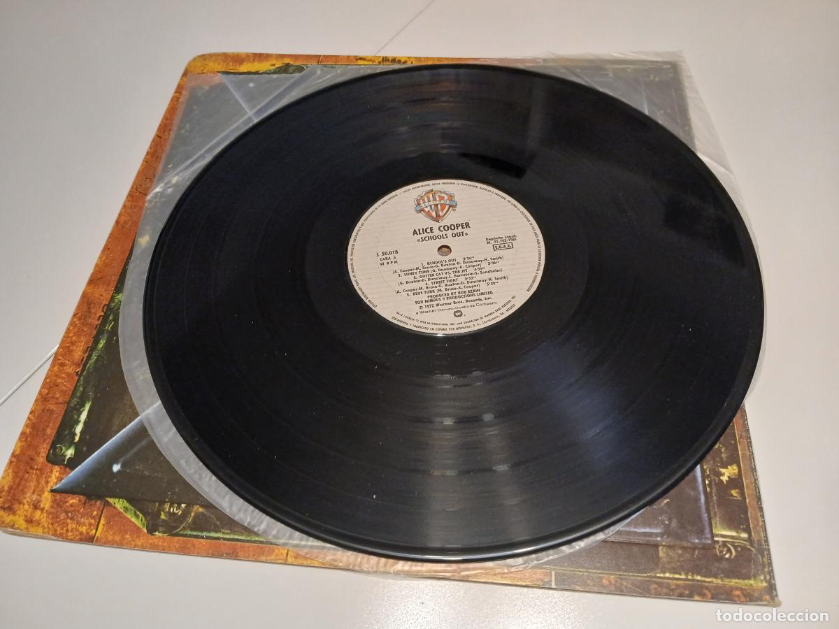 Discos de vinilo: Alice Cooper &ndash; Schools Out- (1981) LP disco vinilo - Foto 4