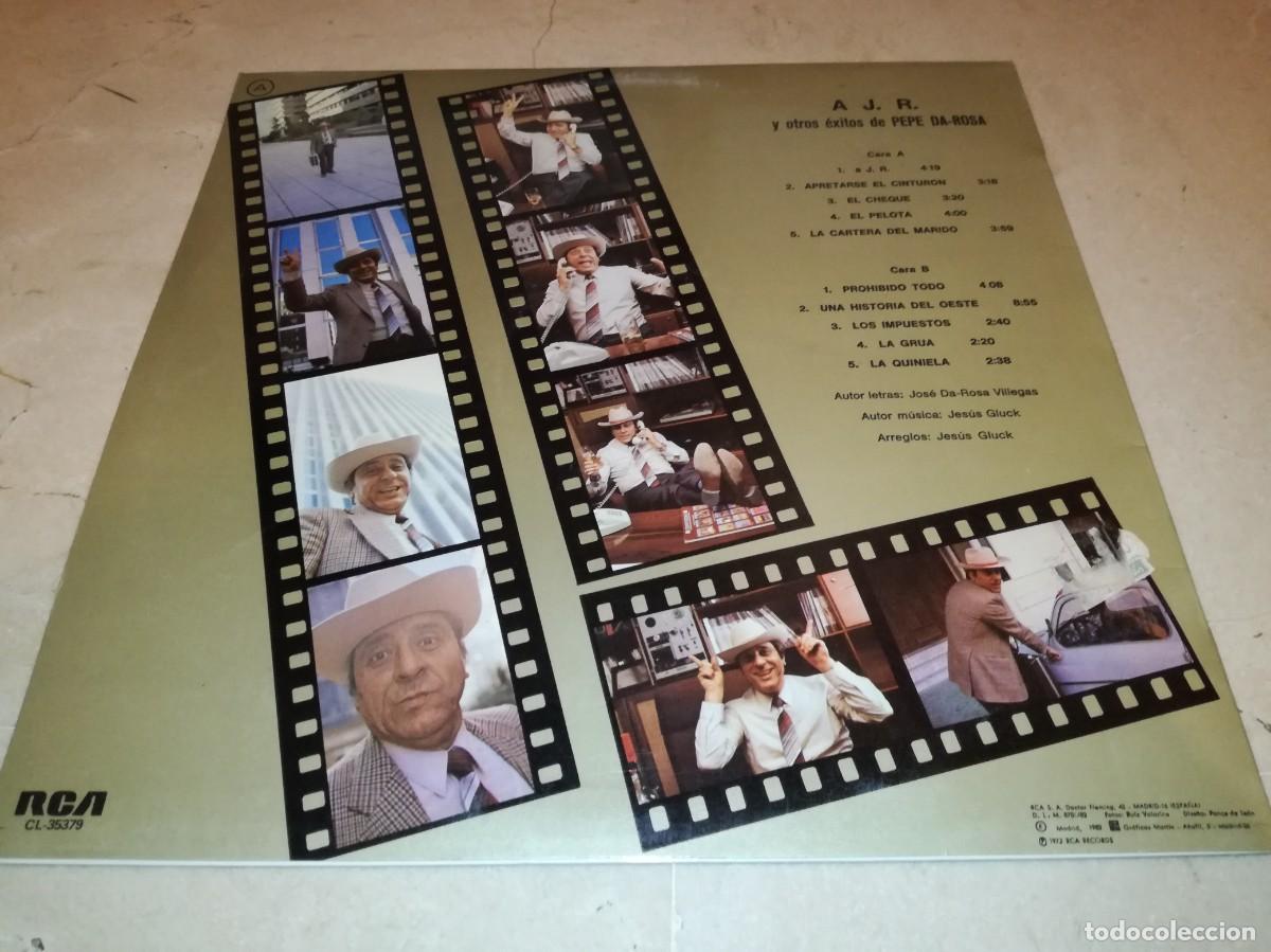 Discos de vinilo: PEPE DA ROSA-A J.R.-ORIGINAL 1982 - Foto 2