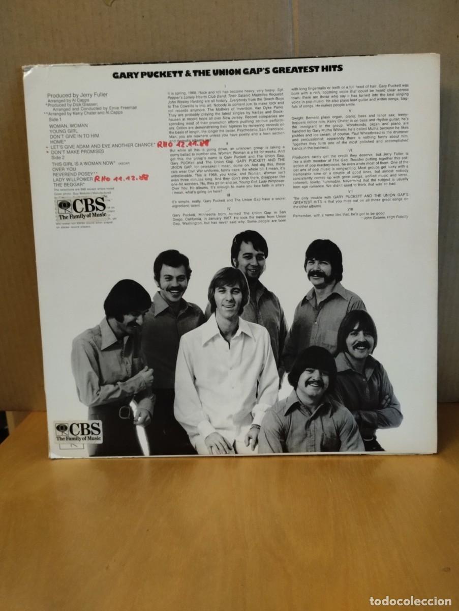 Discos de vinilo: GARY PUCKETT & THE UNION GAP ----- GREATEST HITS - Foto 2