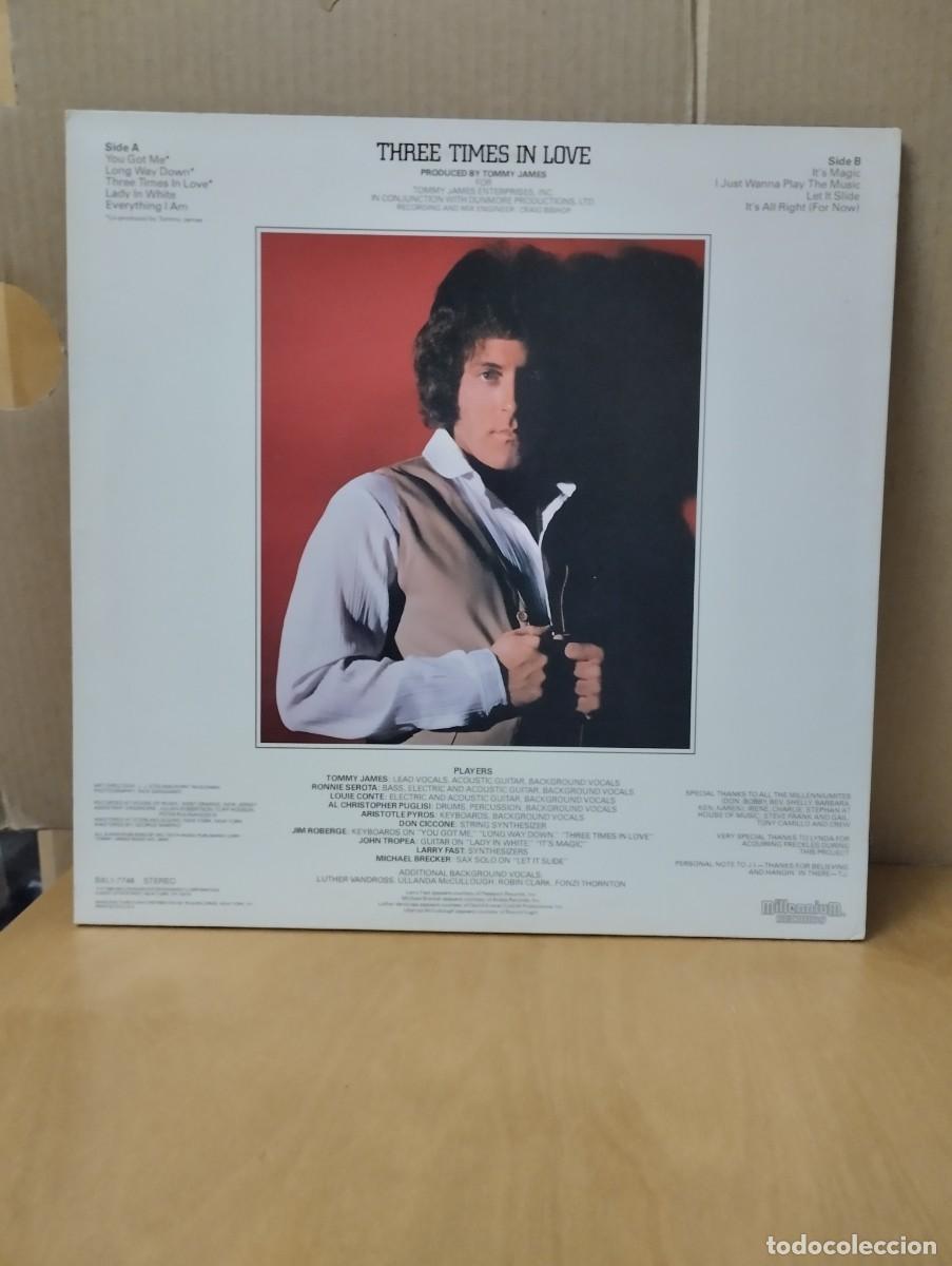 Discos de vinilo: TOMMY JAMES ---- THREE TIMES IN LOVE - Foto 2