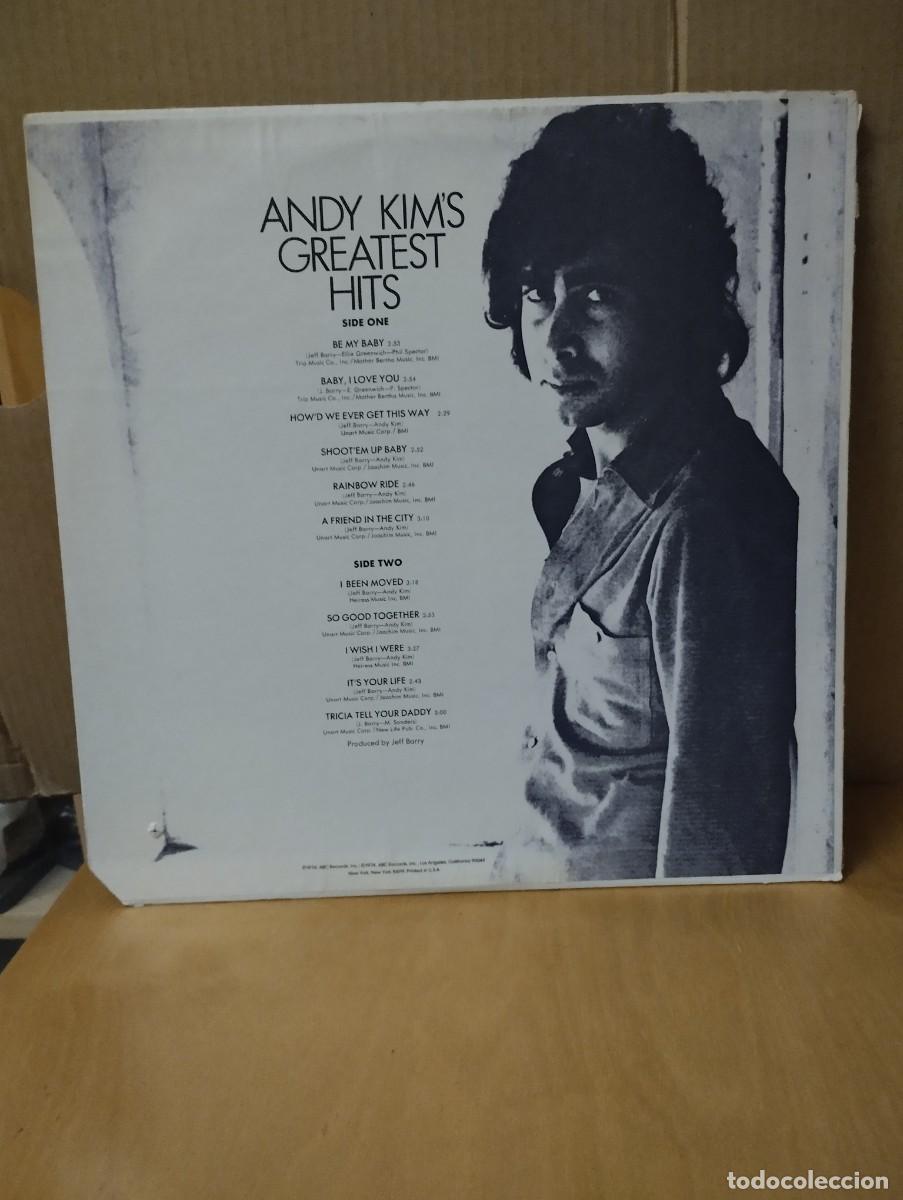 Discos de vinilo: ANDY KIM ---- GREATEST HITS - Foto 2