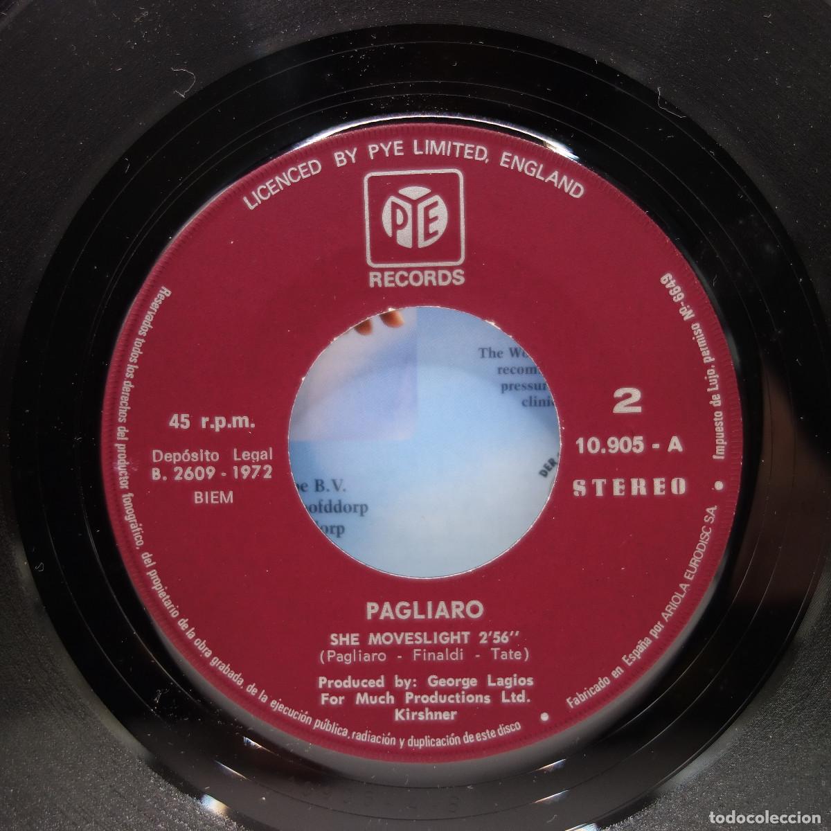 Discos de vinilo: PAGLIARO - SHE MOVES LIGHT - Foto 6
