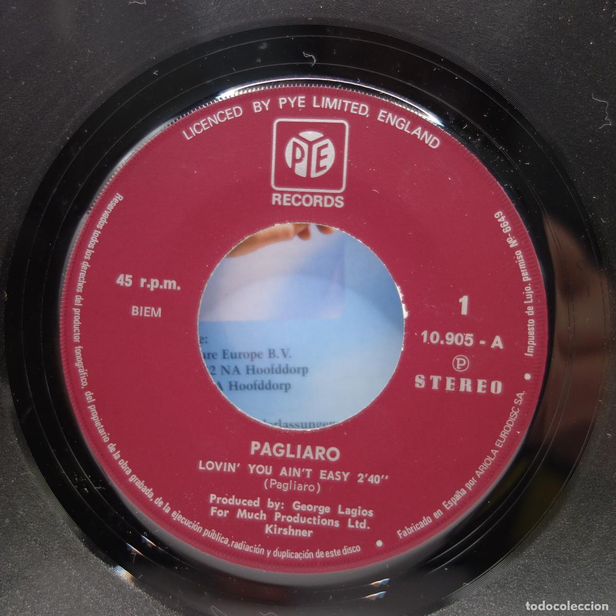 Discos de vinilo: PAGLIARO - SHE MOVES LIGHT - Foto 8