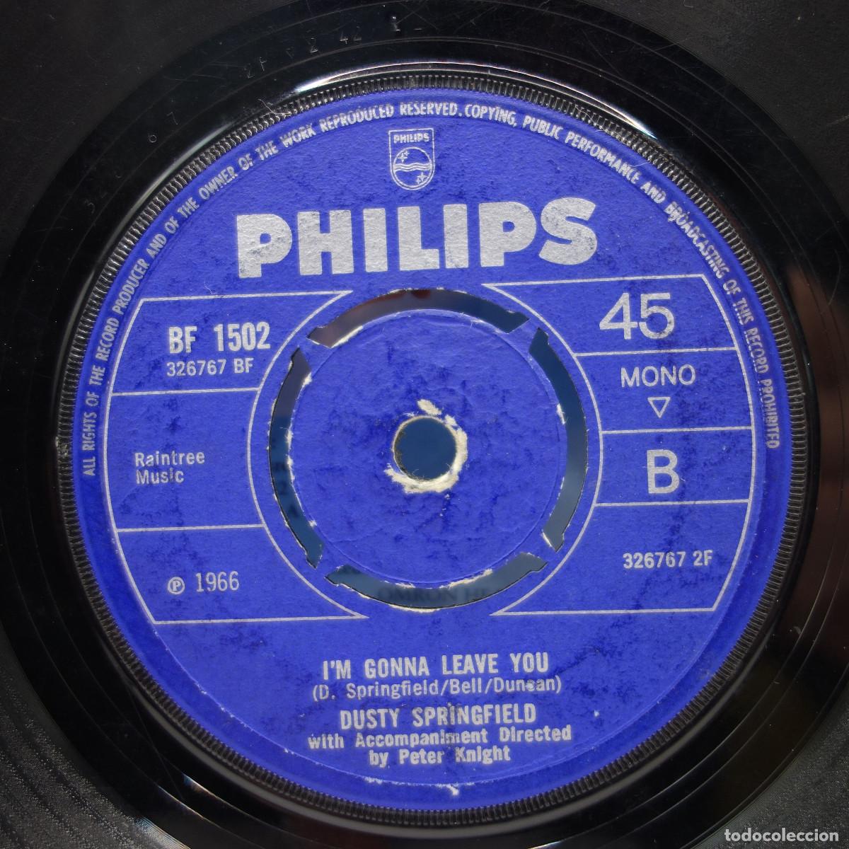 Discos de vinilo: DUSTY SPRINGFIELD - IM GONNA LEAVE YOU - Foto 6