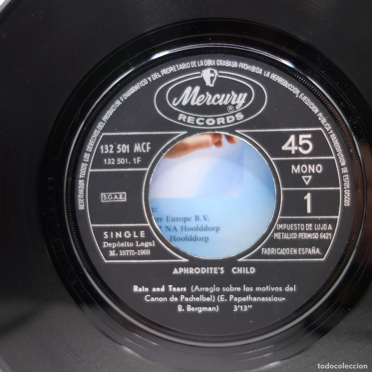 Discos de vinilo: APHRODITES CHILD - RAIN AND TEARS - Foto 6